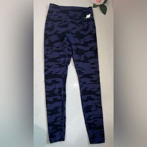 New Balance Navy Camouflage Leggings
